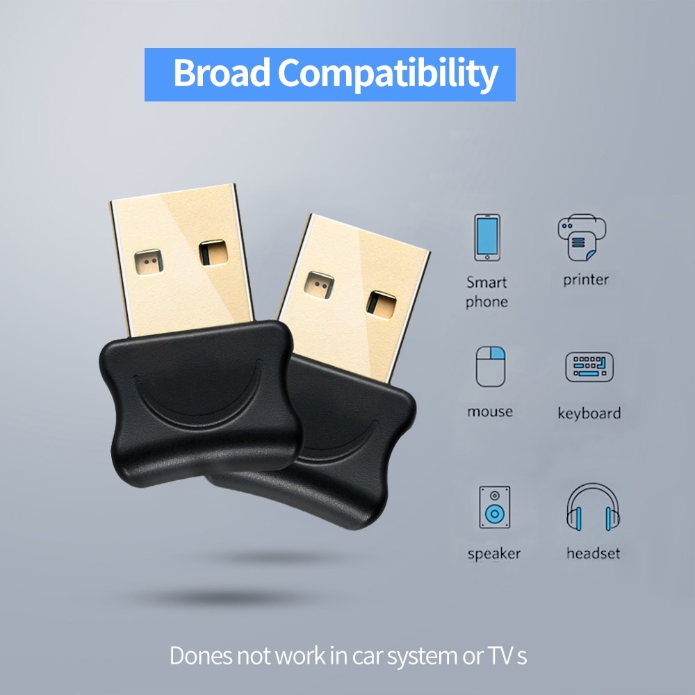 5 0 bluetooth compat vel adaptador usb transmissor para computador computador receptor port til fone de 2