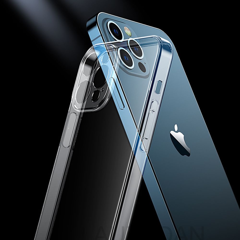 Caso claro do telefone para o iphone 11 7 8 xr caso silicone macio capa para 4