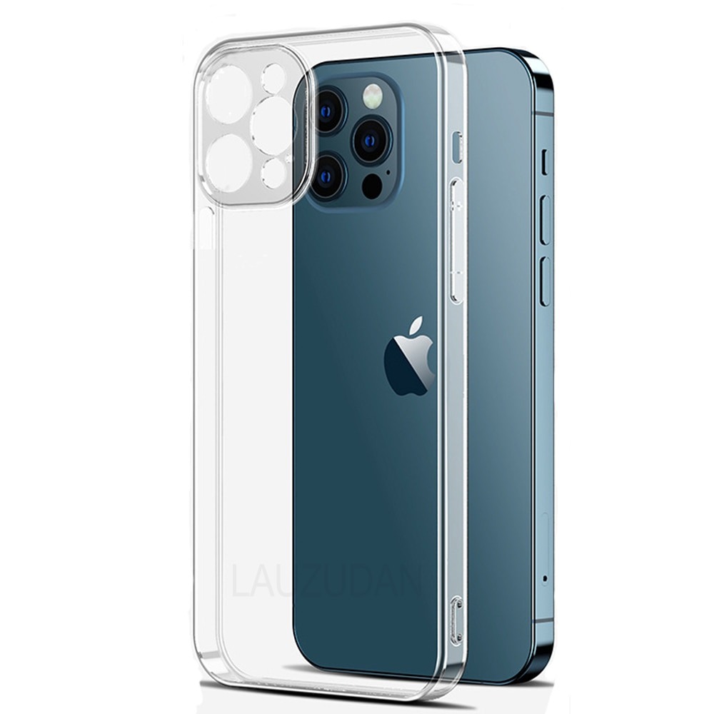 Caso claro do telefone para o iphone 11 7 8 xr caso silicone macio capa para