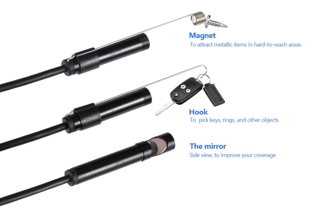 Camera Inspeção Boroscópio Wifi 1200p